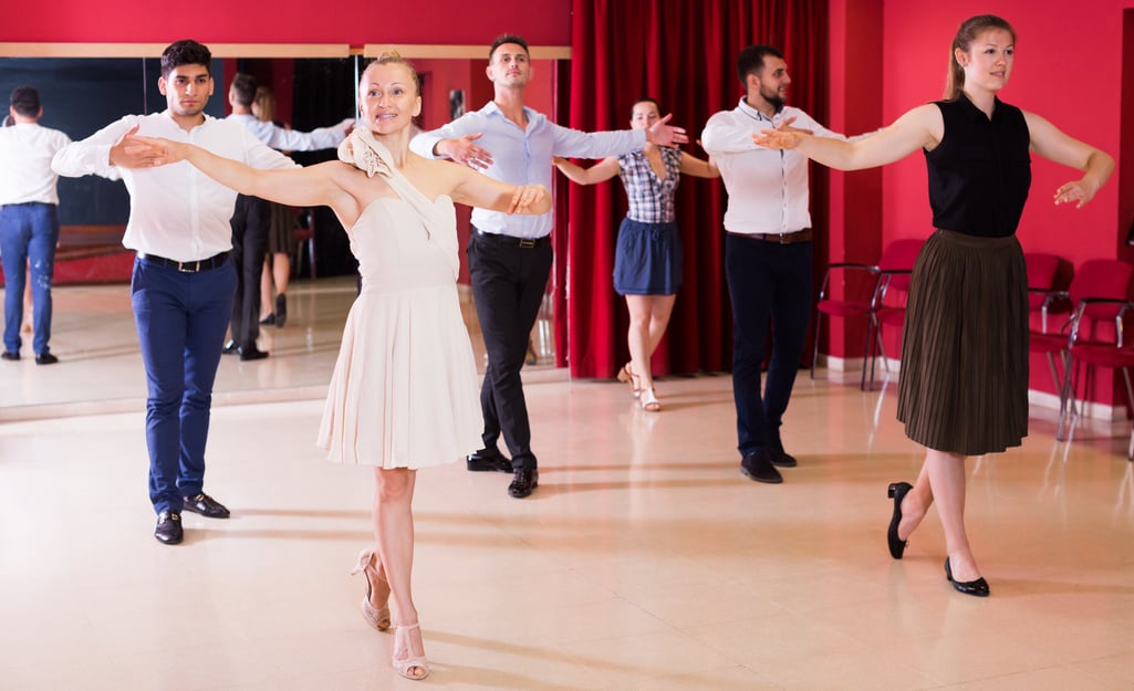 Couples dancing foxtrot