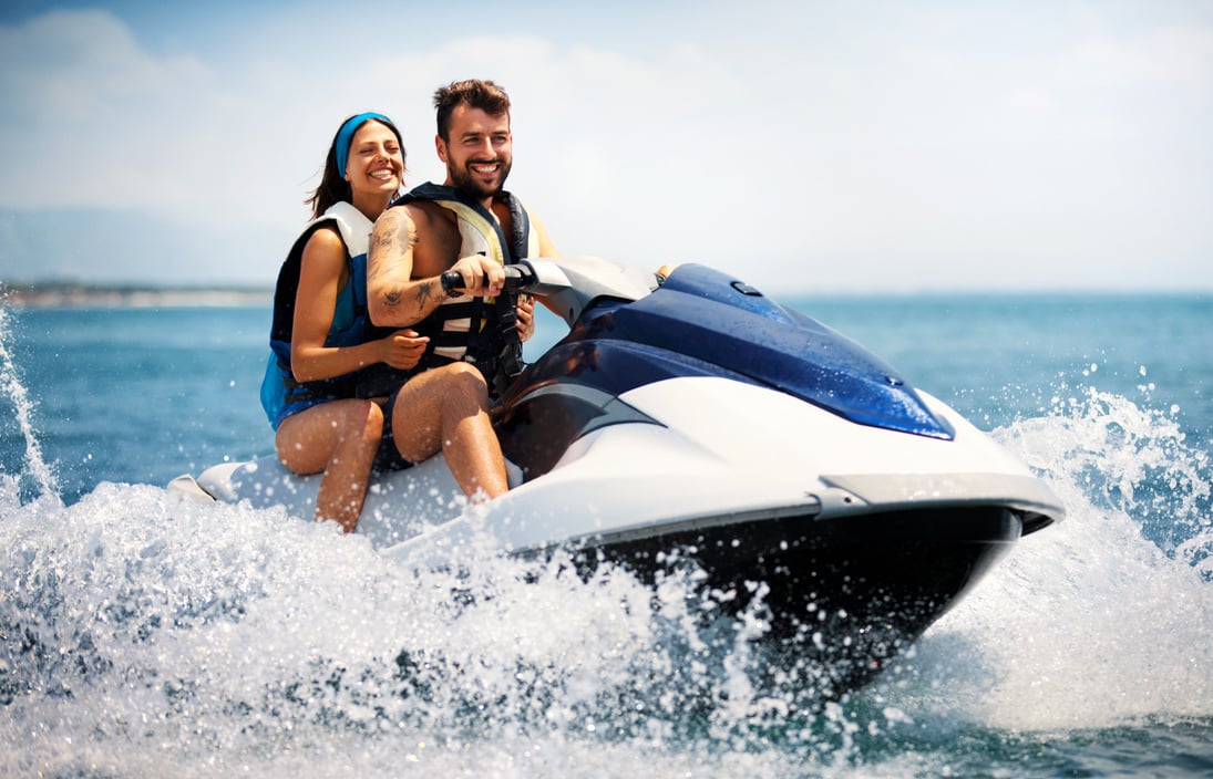 Jet skiing.