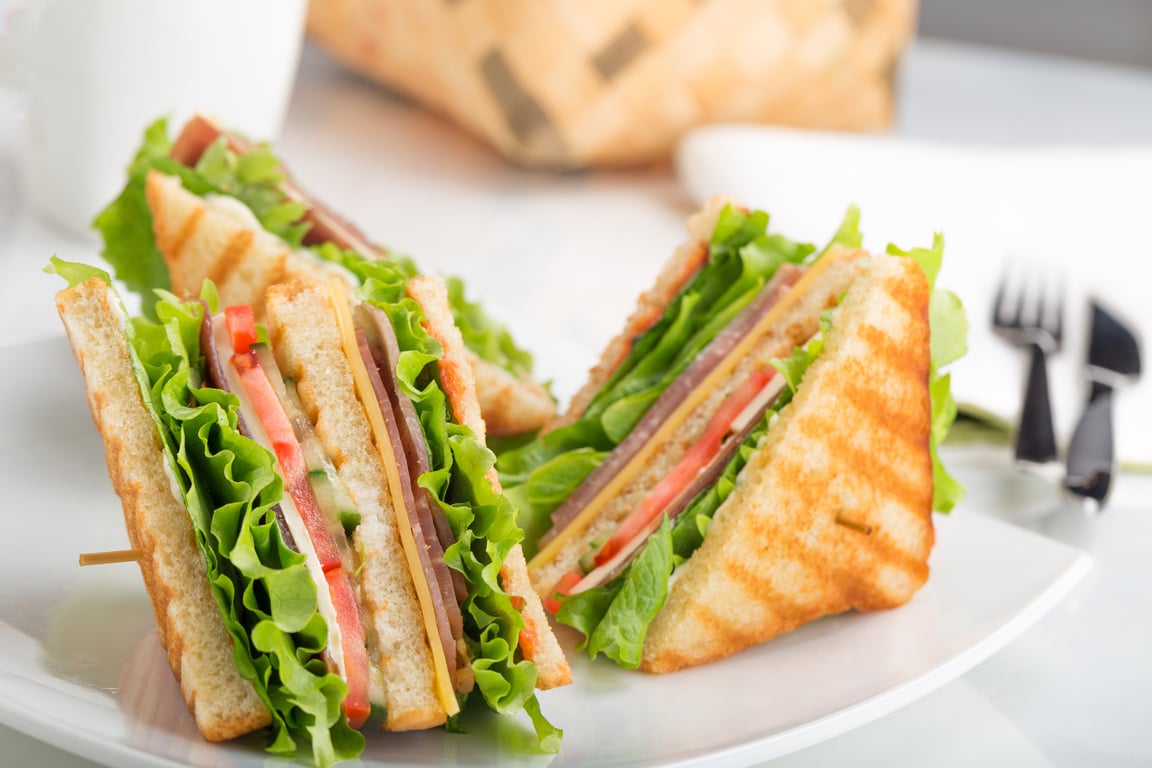 Sandwiches on Plate